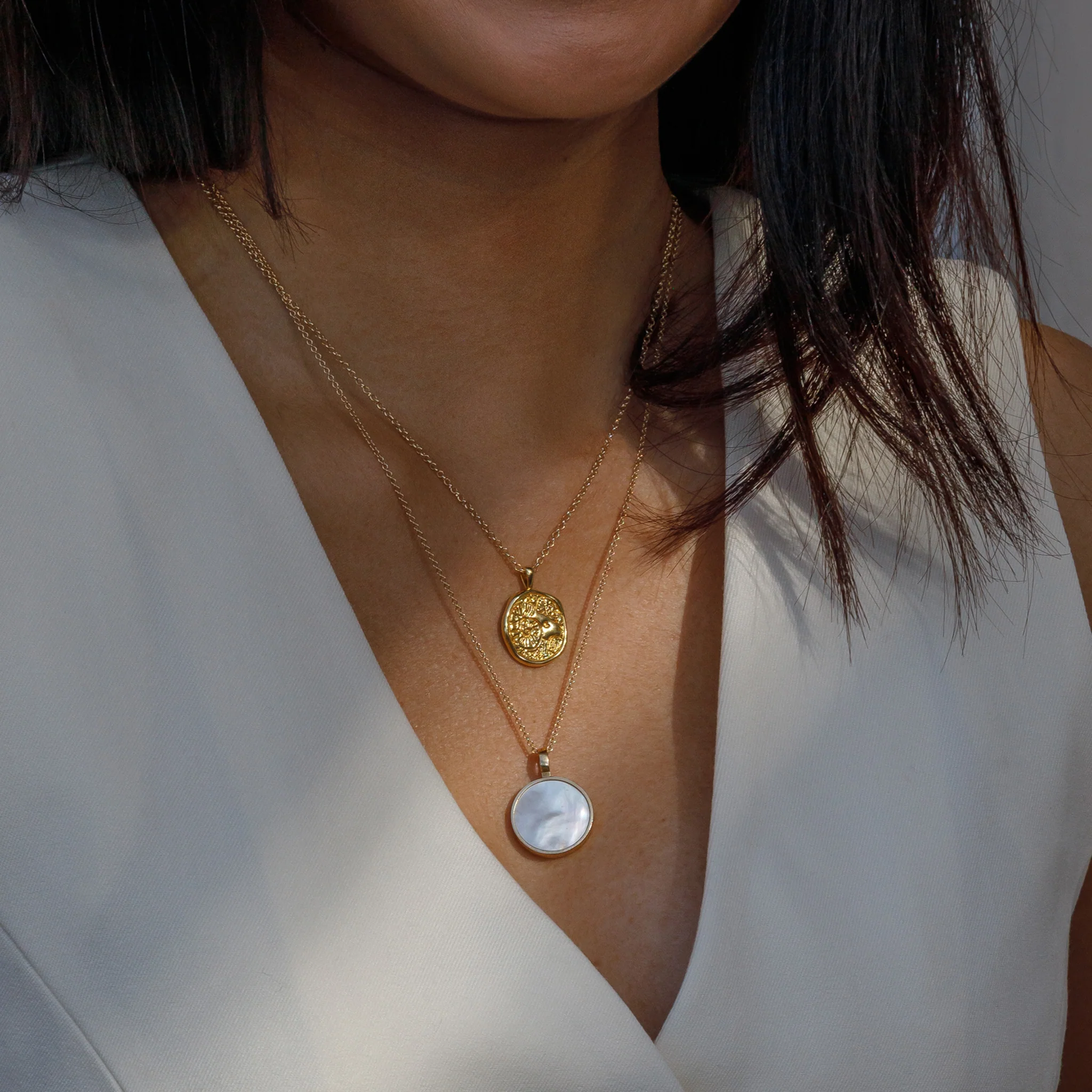 Aries Zodiac Coin Pendant Necklace - Image 5