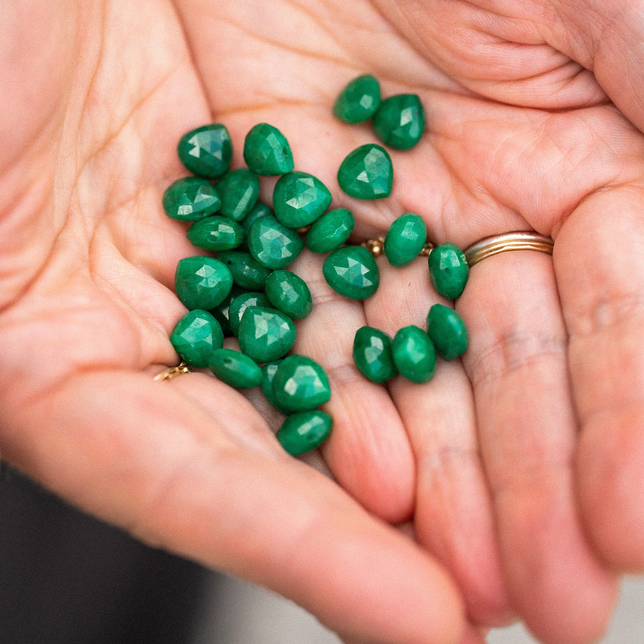 May Emerald Fine Cord Birthstone Necklace - Image 6