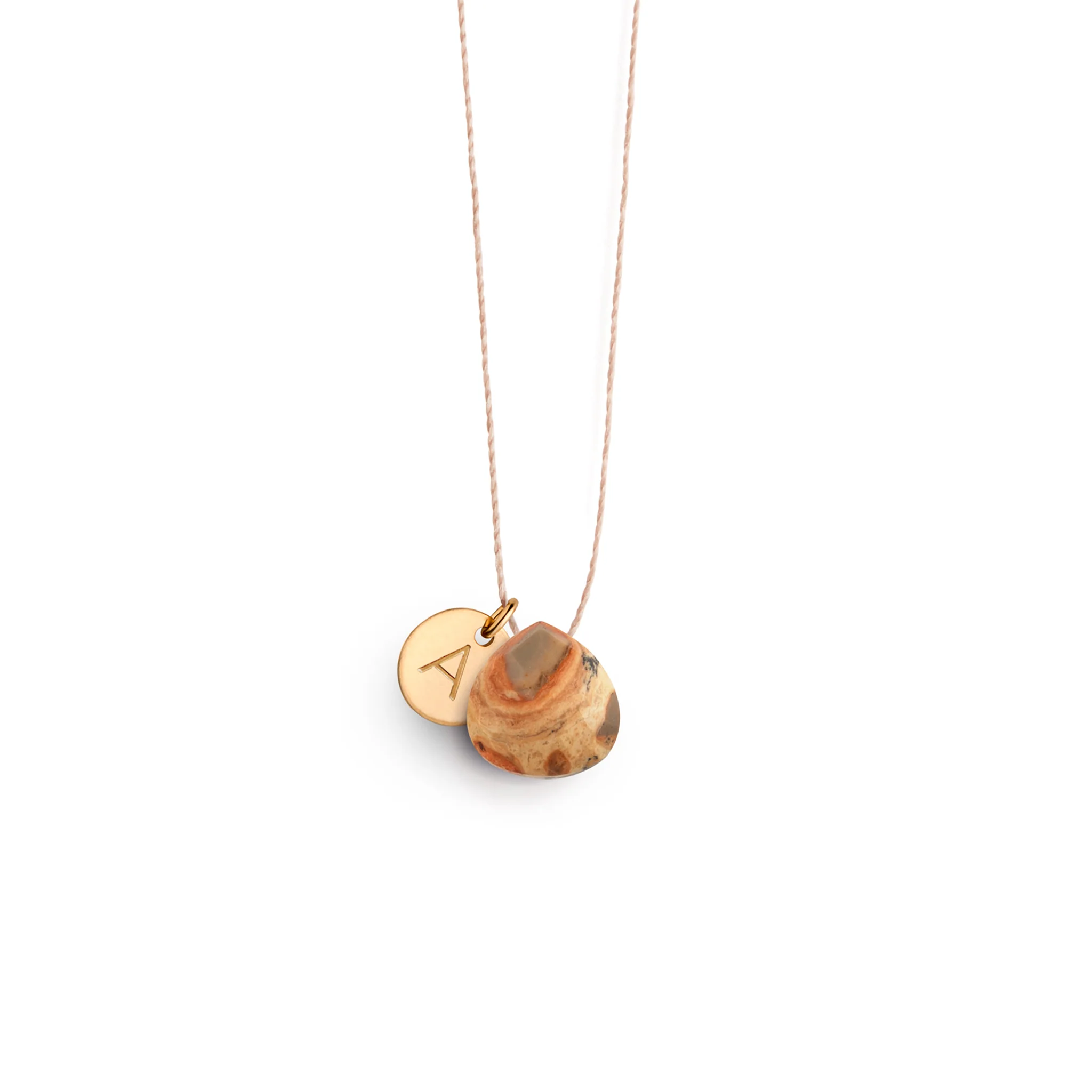 Leopard Jasper Fine Cord Necklace - Image 7