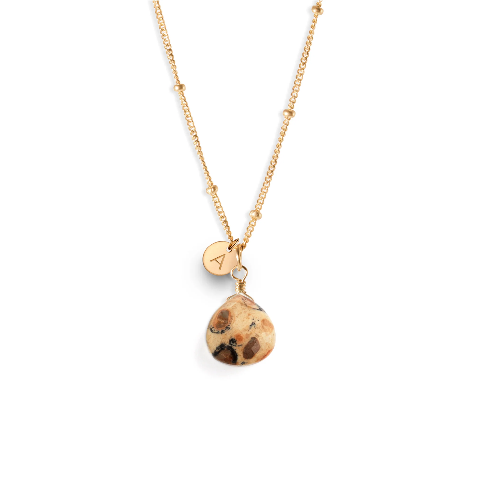 Leopard Jasper Pendant Necklace - Image 11