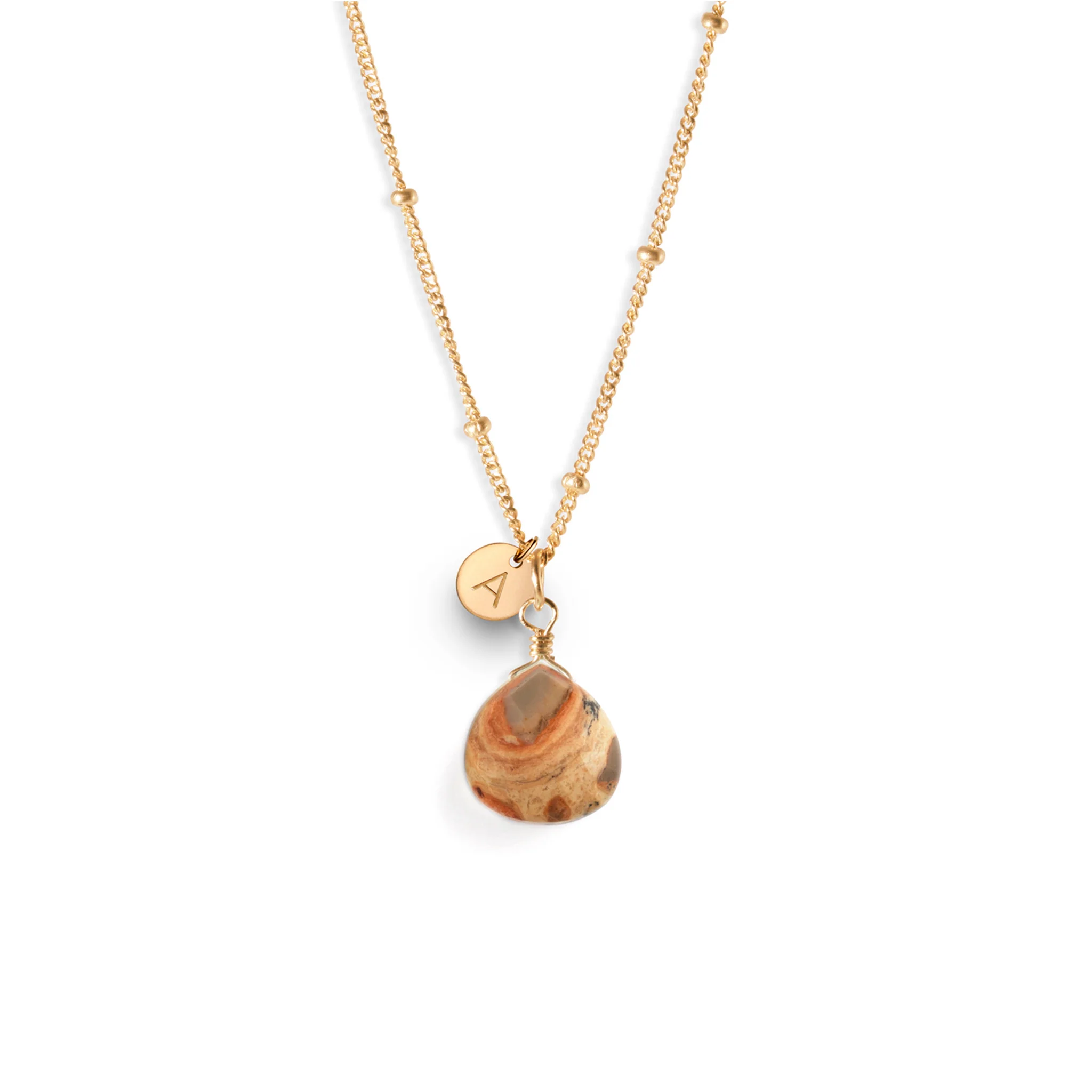 Leopard Jasper Pendant Necklace - Image 12