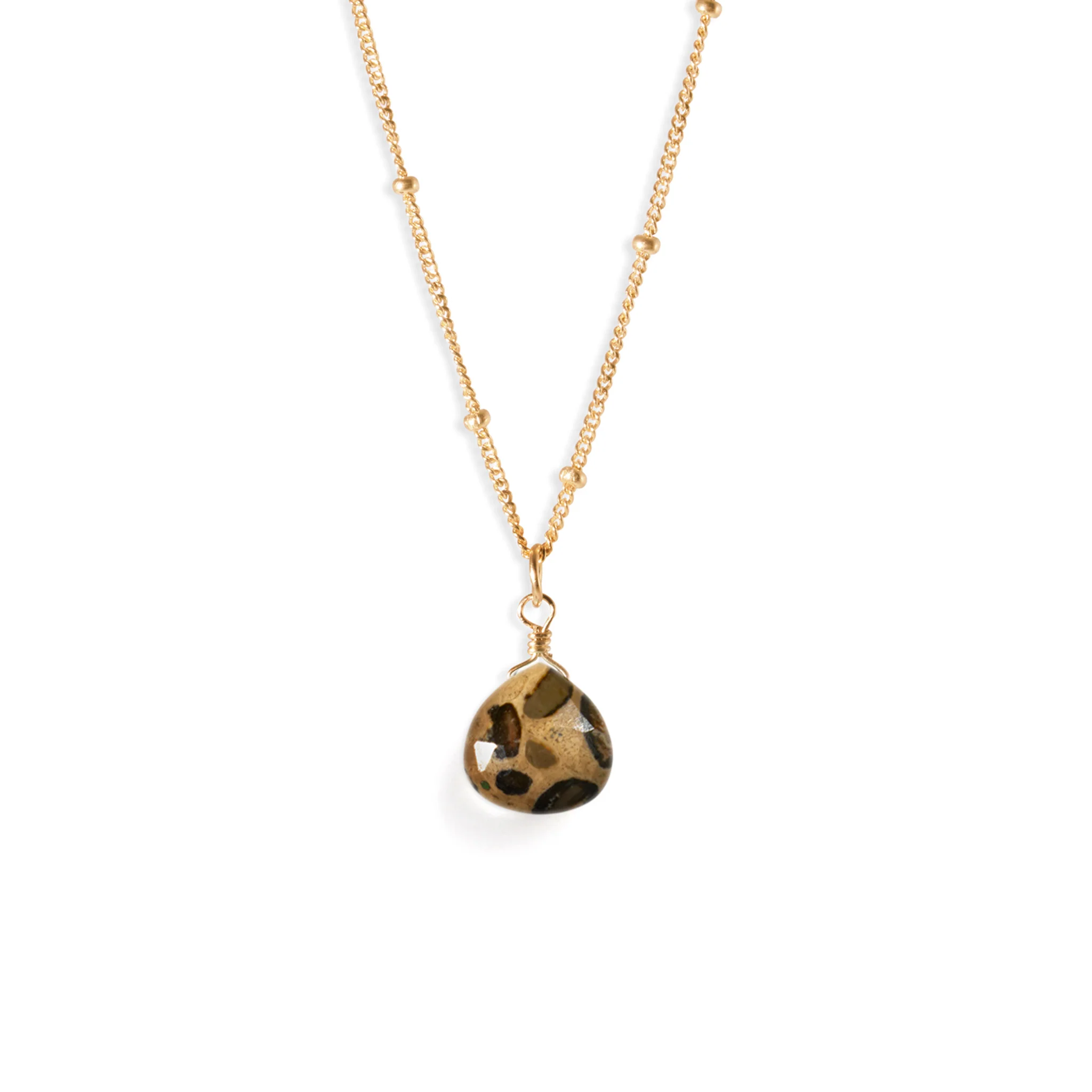 Leopard Jasper Pendant Necklace - Image 5