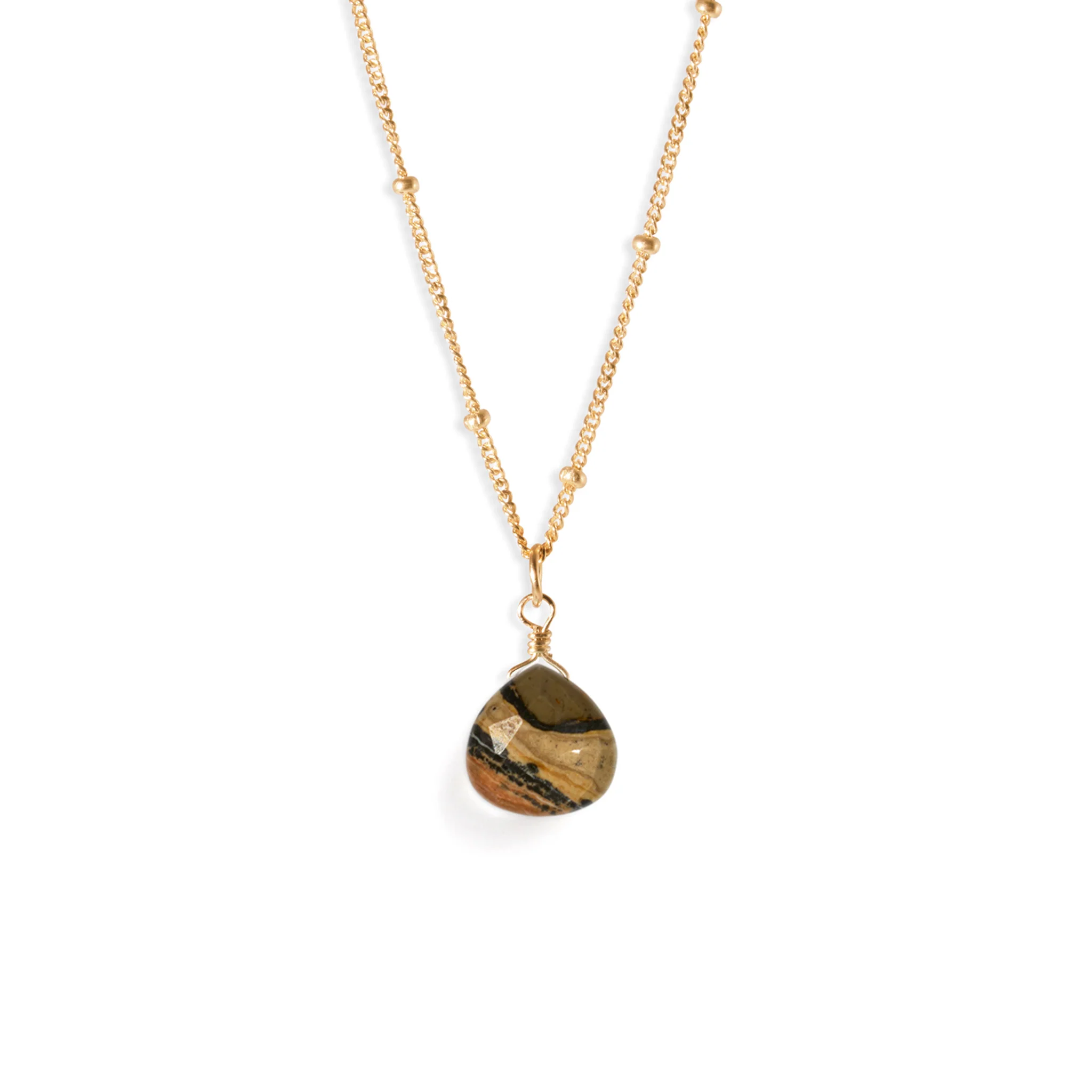 Leopard Jasper Pendant Necklace - Image 6