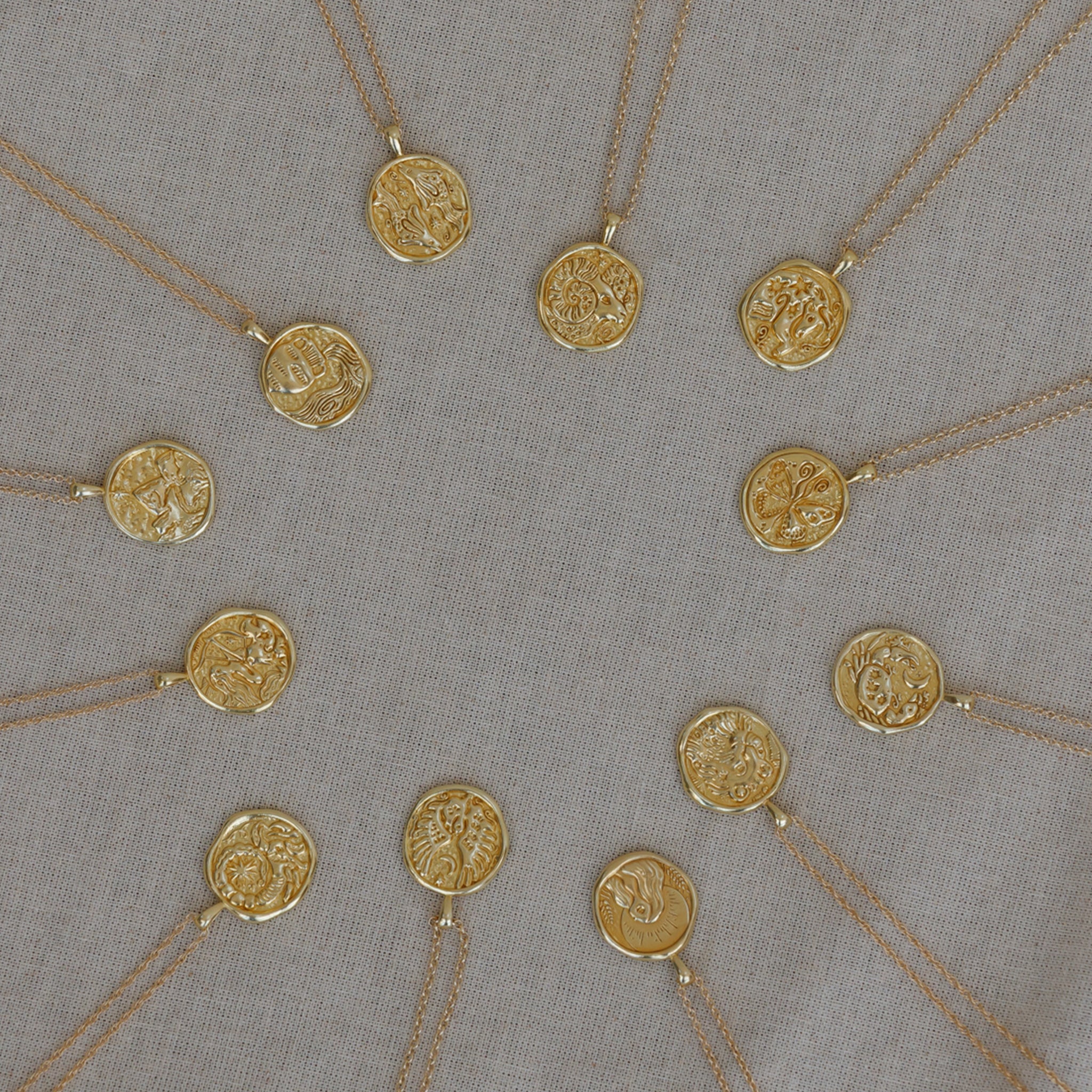 Libra Zodiac Coin Pendant Necklace - Image 5