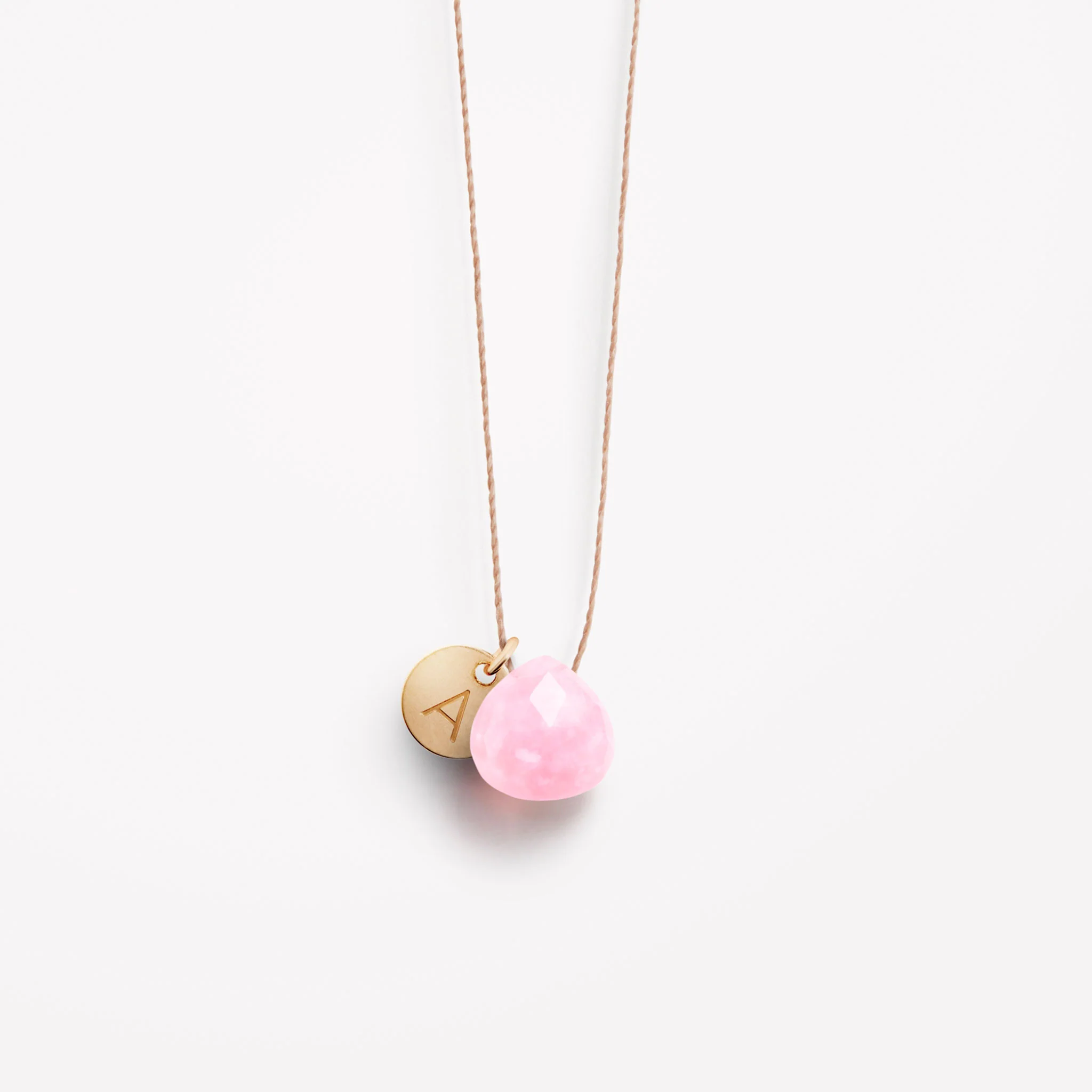 October Opal Fine Cord Birthstone Necklace - Image 5