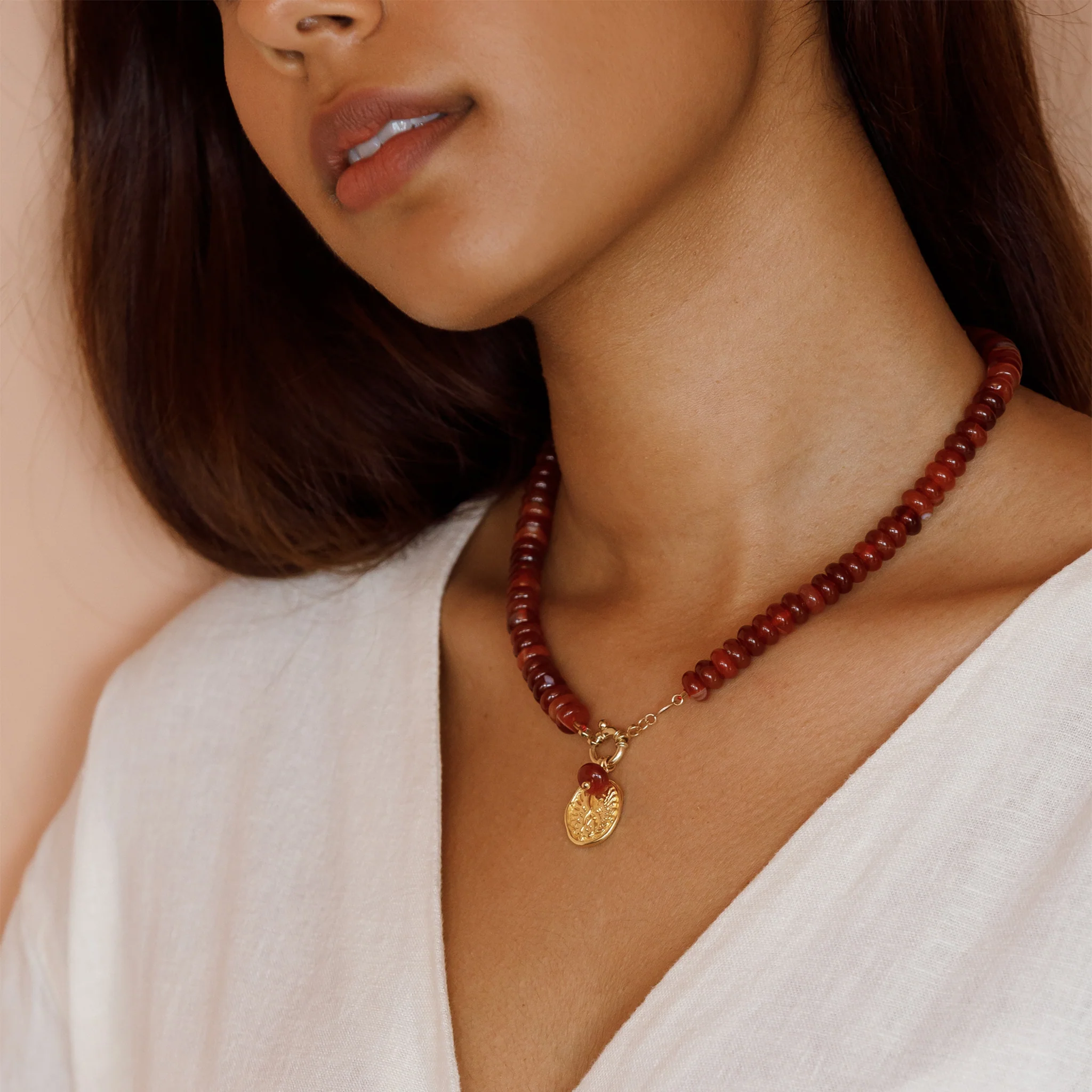 Aries Zodiac Coin Pendant Necklace - Image 7