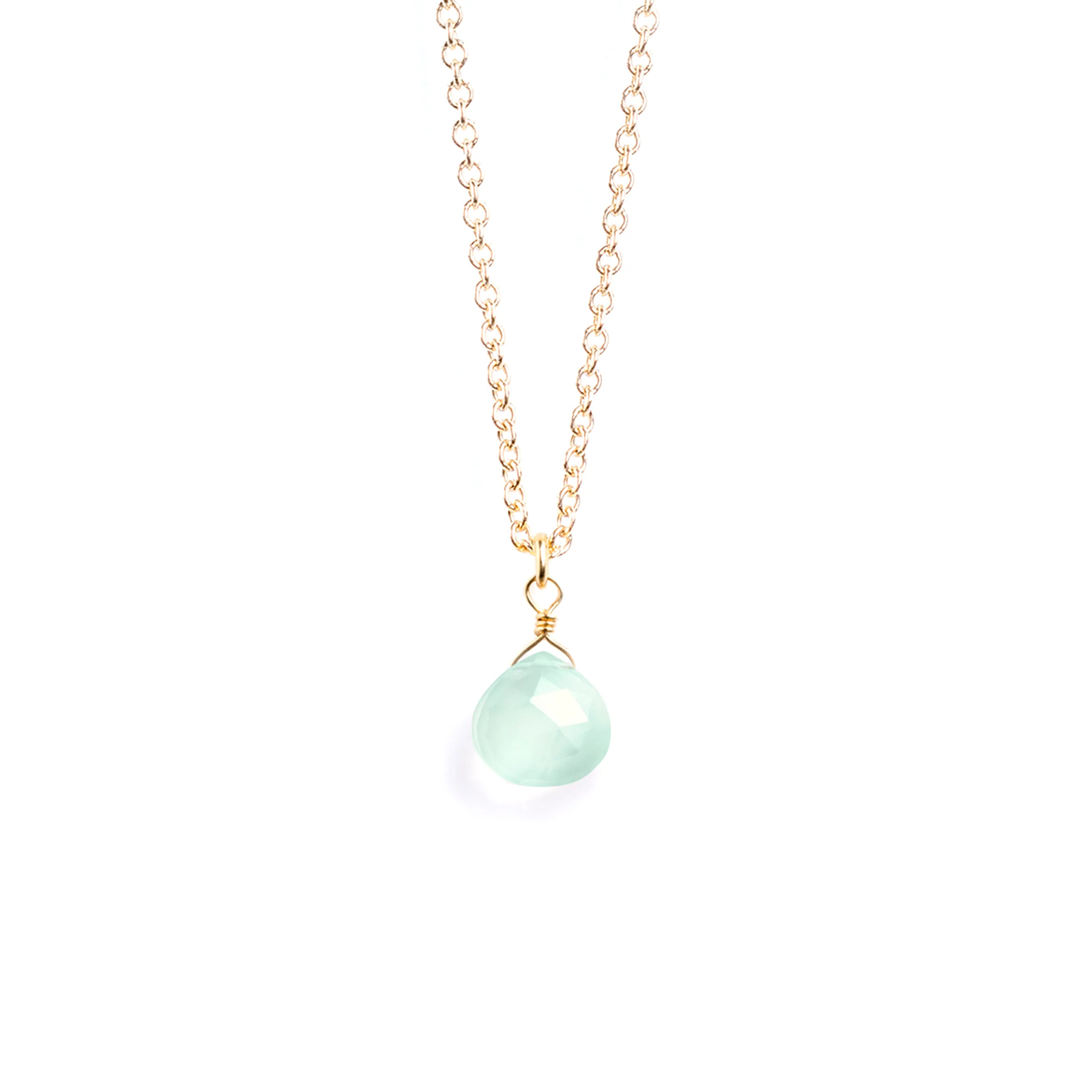Sea Glass Chalcedony Necklace - Image 3