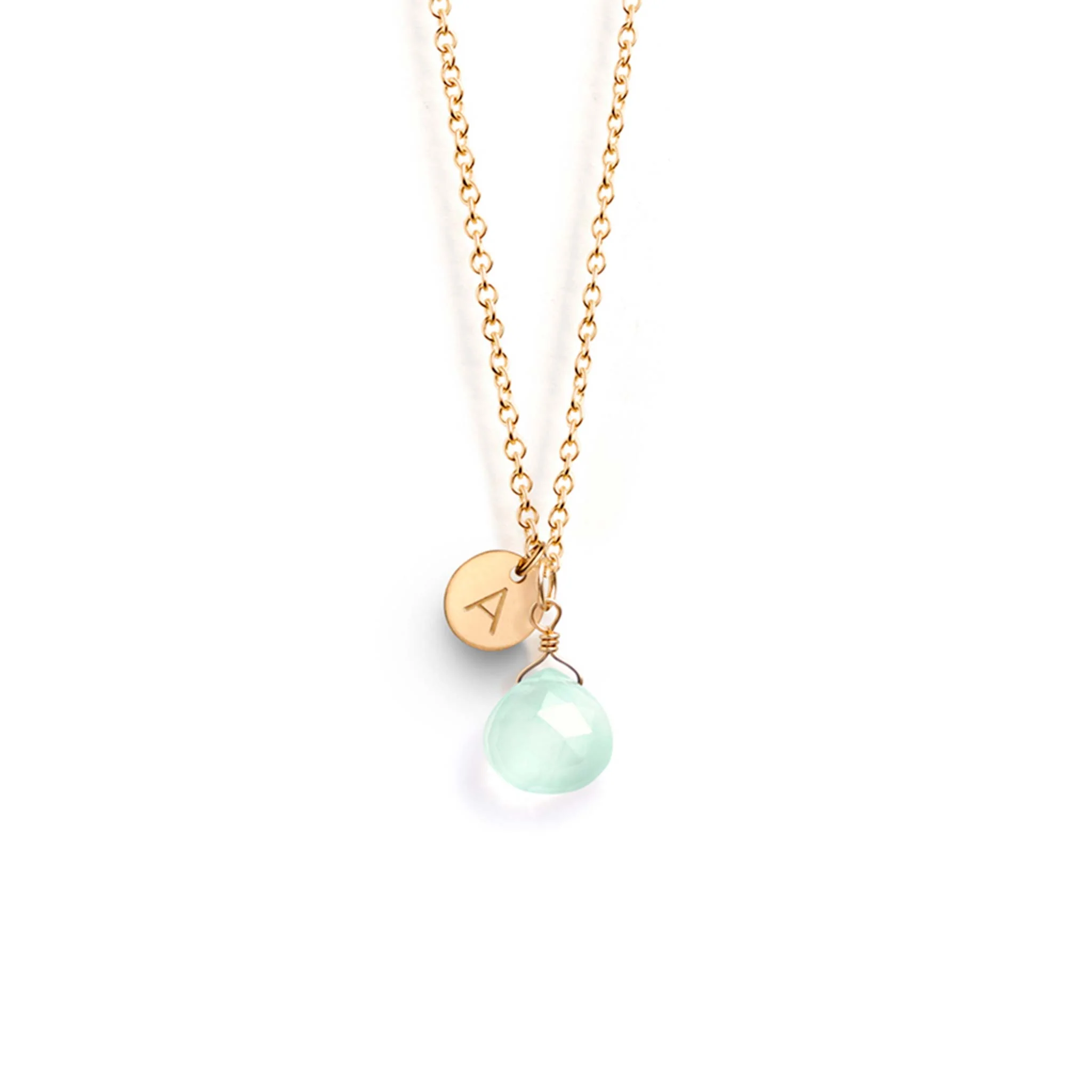 Sea Glass Chalcedony Necklace - Image 6