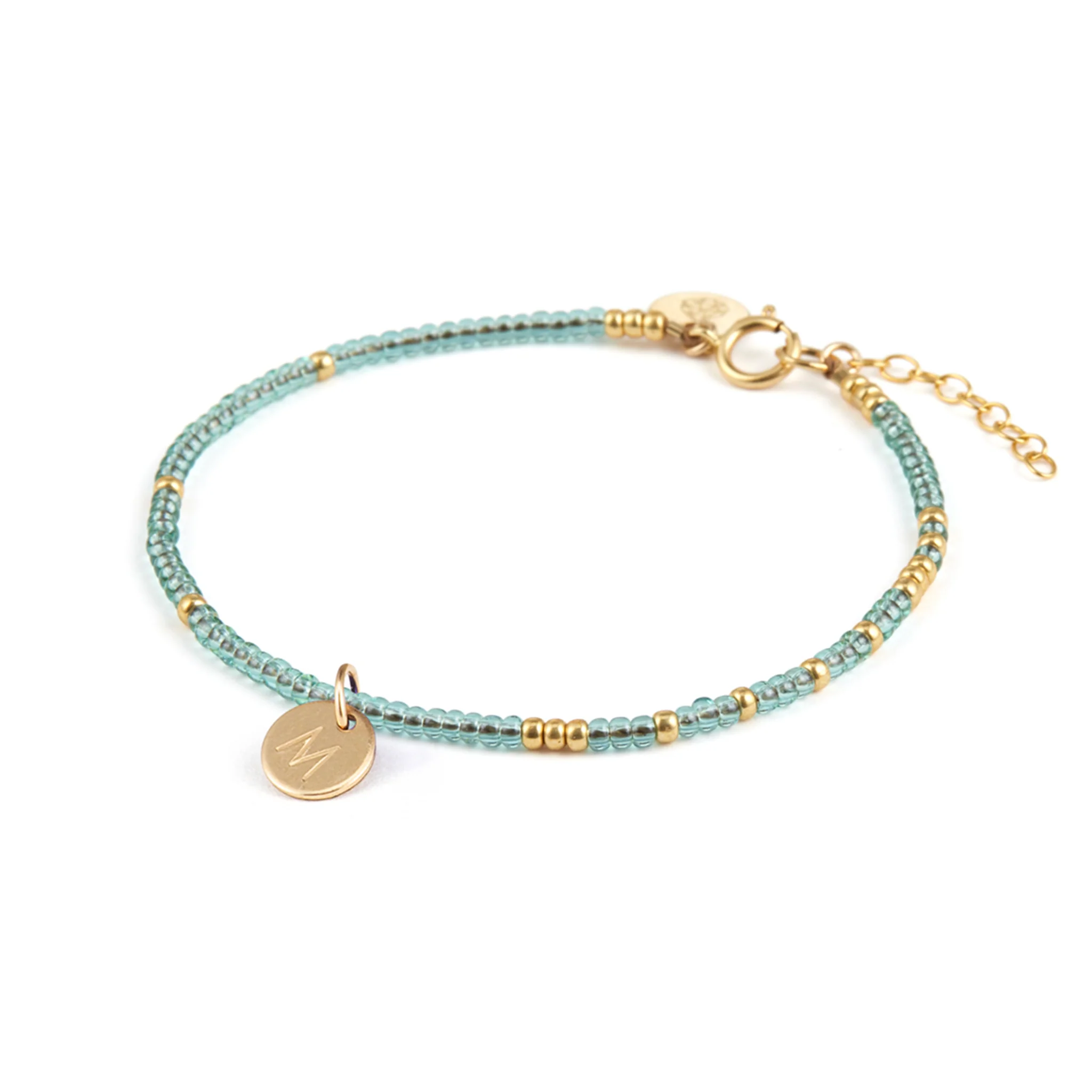 Water Blue Beaded Bracelet - Image 4